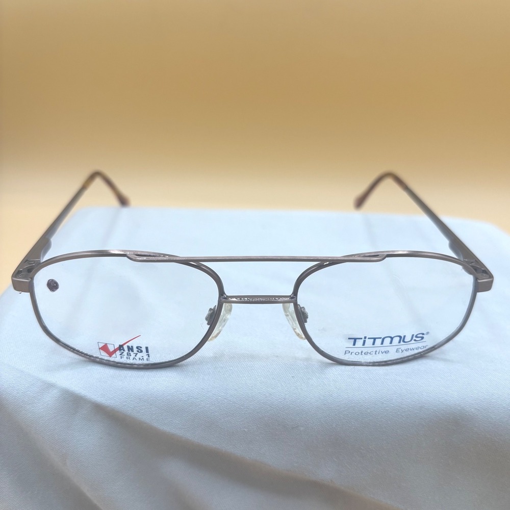 Titmus T268 ANB CS64 Safety Glasses Frames ANSI Z87-2 Metal Aviator Pewter 53-20
